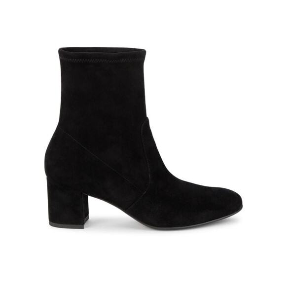 Stuart Weitzman Suede Mid-Calf Heeled Booties - 9.5 - Picture 1 of 4